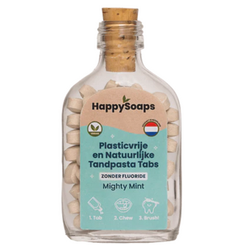 HappySoaps Bio-pasta do zębów w tabletkach bez fluoru 62 szt
