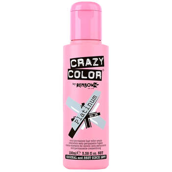 Crazy Color półtrwały krem koloryzujący do włosów Platinum 28 100 ml
