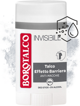 Borotalco Invisible antyperspirant w sztyfcie bezbarwny 40 ml