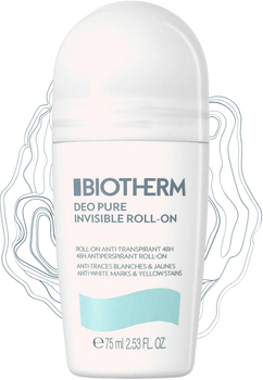 Antyperspirant w kulce roll-on dla kobiet Biotherm Deo Pure Invisible 75 ml