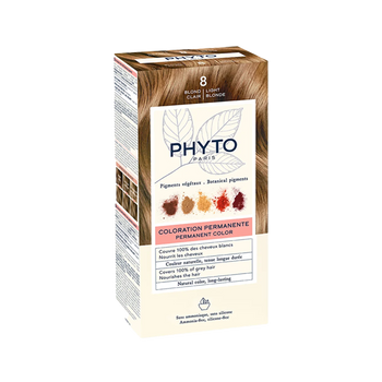 Phyto Color farba do włosów z pigmentami roślinnymi 8 Jasny Blond 112 ml