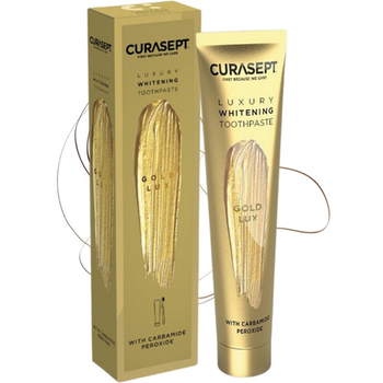 Curasept Gold Luxury pasta do zębów wybielająca z cząsteczkami złota 75 ml