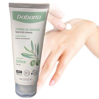 Krem oliwkowy nawilżający do rąk BABARIA Aceite de Oliva 75 ml