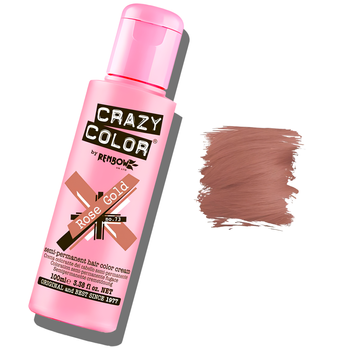 Crazy Color półtrwały krem koloryzujący do włosów Rose Gold 73 100 ml