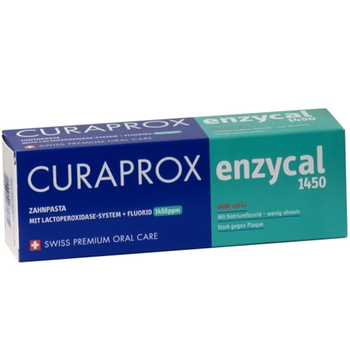 Curaprox Enzycal 1450ppm Fluoru pasta do zębów łagodna i wzmacniająca 75ml