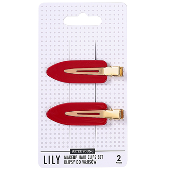 Klipsy do włosów Sister Young Red 2 szt
