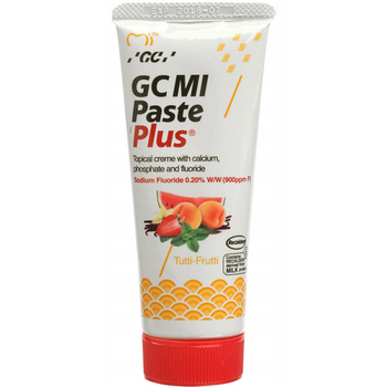 GC Mi Paste Plus Płynne Szkliwo pasta do zębów z fluorem Tutti-Frutti 35 ml