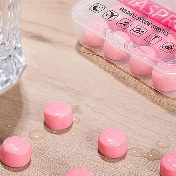 Zatyczki do uszu Haspro Moldable Earplugs EPUM-2 6 par różowe