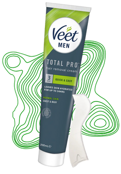 Krem do usuwania włosów depilacji Veet Men klatki piersiowej i ciała 200 ml