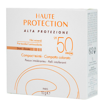 Podkład w kompakcie Avène Haute Protection SPF50 Dore-Dorato 10 g