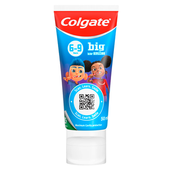 Colgate Big Kidʼs Smiles 6-9 Years Mint Flavour pasta do zębów 50 ml