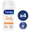 Sanex Zero Sensitive antyperspirant w sztyfcie 0% Alkoholu 65 ml