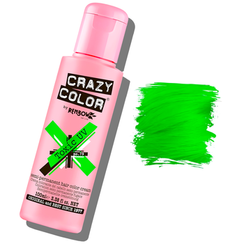 Crazy Color półtrwały krem koloryzujący do włosów Toxic UV 79 100 ml