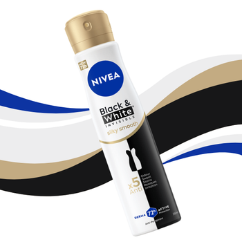 Nivea Black&White Silky Smooth 72H antyperspirant w sprayu 150 ml
