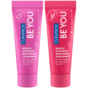 Zestaw Past do Zębów Curaprox Be You Sześciu Smaków 6x10ml + Szczoteczka