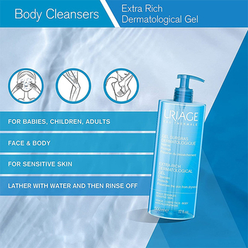 Żel dermatologiczny Uriage Extra-Rich Oczyszczanie 500 ml