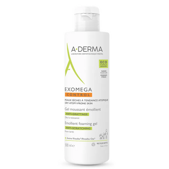 A-Derma Exomega Control żel emolient do mycia i przeciw drapaniu 500 ml