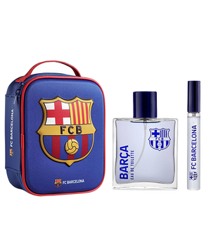 1x Zestaw męski FC Barcelona woda toaletowa 100 ml + EDT 10 ml + kosmetyczk