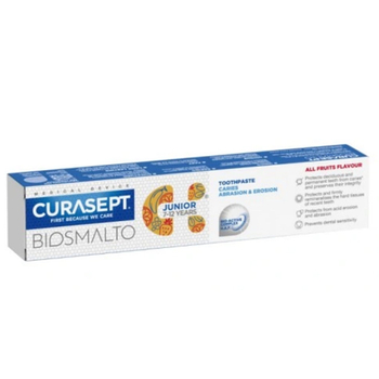 Curasept Biosmalto Junior pasta do zębów dla dzieci od 7 do 12 lat 75 ml