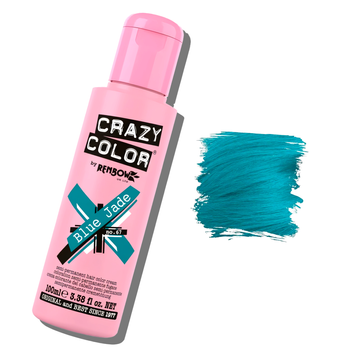 Crazy Color półtrwały krem koloryzujący do włosów Blue Jade 67 100 ml