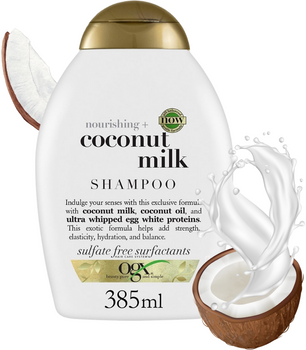 OGX szampon nawilżający z mleczkiem kokosowym Coconut Milk 385 ml