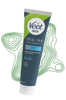 Krem do usuwania włosów depilacji VEET Men Total Pro Skóra Wrażliwa 200 ml