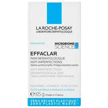 La Roche-Posay Effaclar kostka myjąca do skóry tłustej twarzy i ciała 65 g