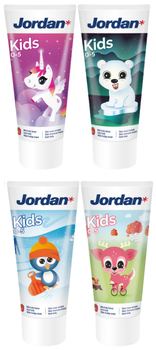 Jordan Kids pasta do zębów dla dzieci w wieku 0-5 lat Truskawkowa 50 ml