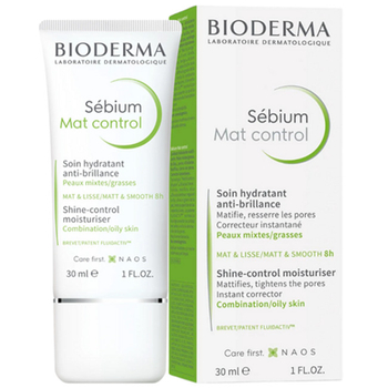 1x Krem do twarzy nawilżający Bioderma Sebium Mat Control  matujący 30 ml