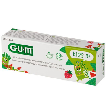 GUM Kids pasta do zębów dla dzieci 3-6 lat truskawkowy smak 50 ml