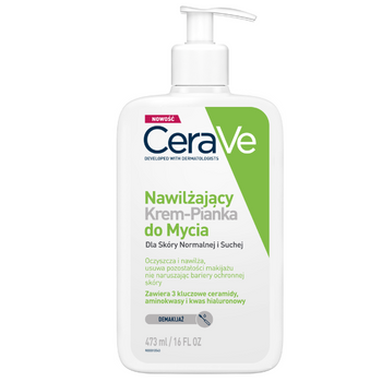 Krem–Pianka do mycia twarzy CeraVe do skóry normalnej i suchej 473 ml