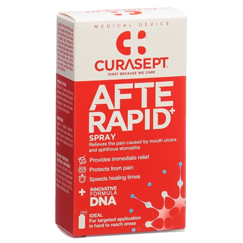 Curasept Afte Rapid+ spray na afty w jamie ustnej 15 ml