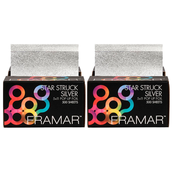 2x Framar folia aluminiowa fryzjerska w paskach 12,7x27,9 cm 500 szt.