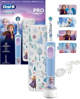 Szczoteczka elektryczna do zębów dla dzieci ORAL-B Pro Kids Frozen + Etui
