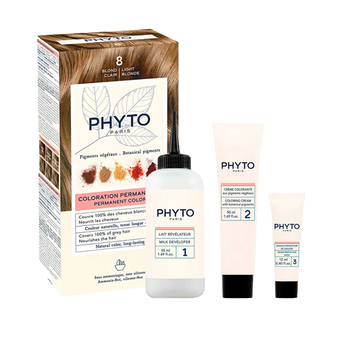 Phyto Color farba do włosów z pigmentami roślinnymi 8 Jasny Blond 112 ml