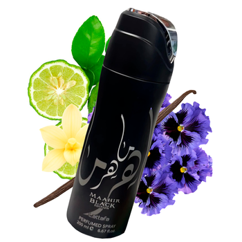 Dezodorant w sprayu unisex Lattafa Maahir Black Edition 200 ml
