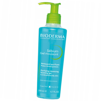 Bioderma Sebium żel do mycia twarzy oczyszczający do cery tłustej 200 ml