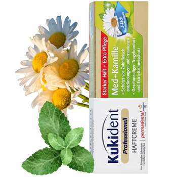 Kukident Professionell krem mocujący do protez miętą i rumianek 40 g