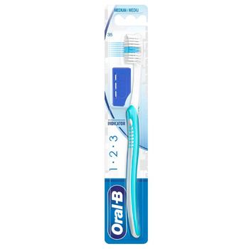Oral-B 1-2-3 Indicator szczoteczka do zębów Medium