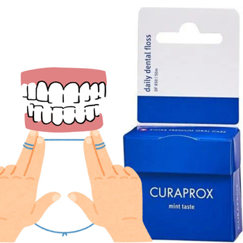 Curaprox DF 850 nić dentystyczna woskowana