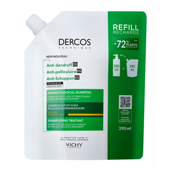 Vichy Dercos DS szampon do włosów suchych Ecorefill Refill Zapas 390 ml