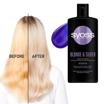 Szampon do włosów neutralizujący Syoss Blonde&Silver Purple Shampoo 440 ml