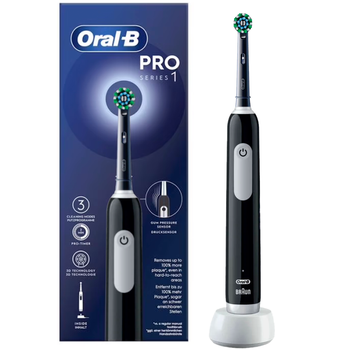 Oral-B szczoteczka elektryczna do zębów Pro 1 Cross Action Black 3 tryby