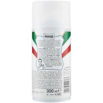 Pianka do golenia do skóry wrażliwej Proraso Pelli Sensibili 300 ml