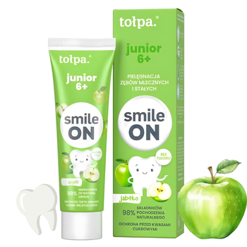 Tołpa Junior 6+ pasta do zębów mlecznych i stałych jabłkowa 75 ml