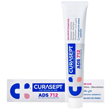 Curasept ADS 712 pasta do zębów w żelu z chlorheksydyną 0,12% 75 ml