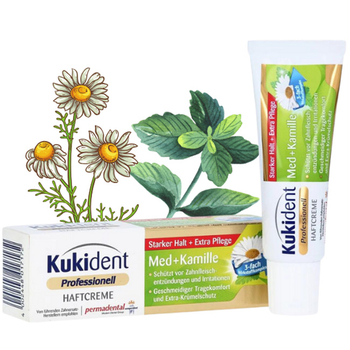 Kukident Professionell krem mocujący do protez miętą i rumianek 40 g