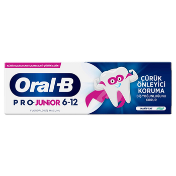Oral-B Pro Junior pasta do zębów dla dzieći 6-12 lat łagodny smak 75 ml