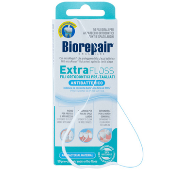 Biorepair Extra Floss dentystyczna nić ortodontyczna 50 szt