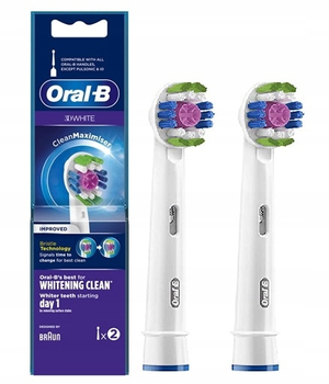 Oral-B końcówki EB18PRB 3D WHITE Maximiser 2 szt